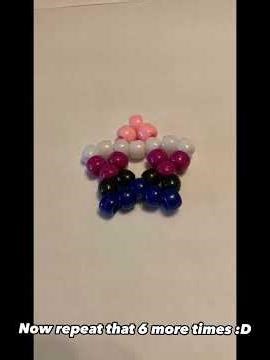 Kandi star crown tutorial (hope it's not confusing)