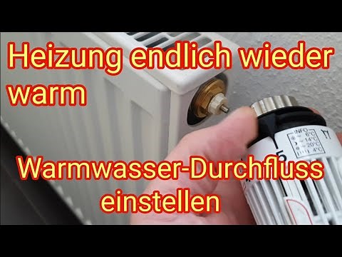 Heating not getting warm? Adjust radiator flow rate, preset thermostatic valve