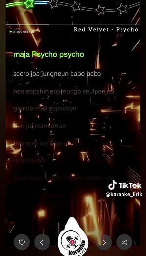 Red Velvet - Psycho karaoke with lyrics #psycho #redvelvet #karaoke_lirik #psychoredvelvet #kpop