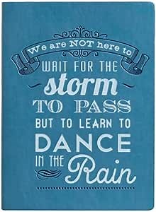 Eccolo World Traveler Essential Collection, 5 x 7 Inches Lined Journal, Blue Wait for the Storm (D316A)