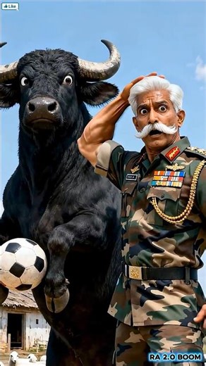 Senior Indian Soldier Rescues Old Couple and Builds Golden Train Ride #shorts #ai #army #save