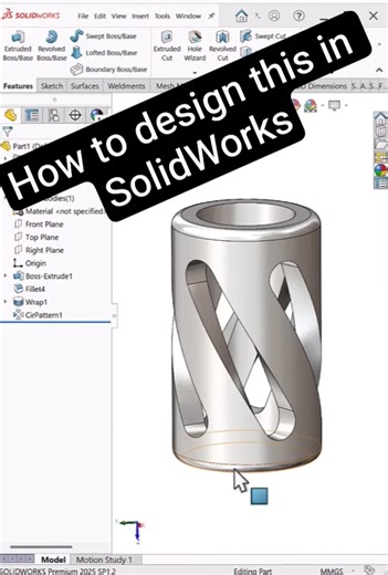 One Model, 5 Features ⚡ SolidWorks Tutorial #shorts”