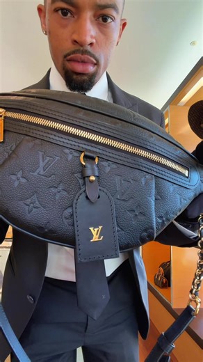 Louis Vuitton “High Rise” in Black Empreinte Leather @Louis Vuitton #clientadvisor #louisvuitton #louisvuittonbag #lvbumbag #lvmonogram