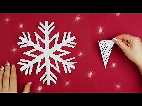 Cómo hacer un copo de nieve de papel [Simple]