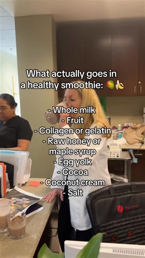 Leigh Erin Connealy, M.D. on Instagram: "A lot of people think that health requires rare superfoods found in remote jungles or pricey powders with fancy labels. But I think the simpler, the better. Real health comes from familiar ingredients your body recognizes, things people ate hundreds of years ago. For example, health smoothies often have almond milk, raw kale, chia seeds, vegan protein powder, and “detox” greens. Those ingredients might look good on paper, but they’re often hard to digest 