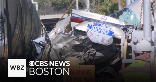 84-year-old driver survives crash with freight train in Andover