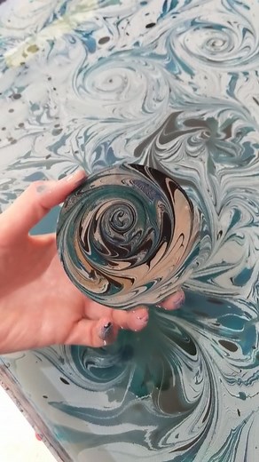 17K views · 1.8K reactions | Christmas Water Marbling gift ideas~ coasters . Marble a few at a time. Seal with a spray varnish or part epoxy resin. | Raynbow Crow Studios | Facebook