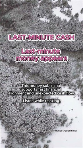 LAST-MINUTE CASH 💵 Subliminal | 528Hz Money Manifestation