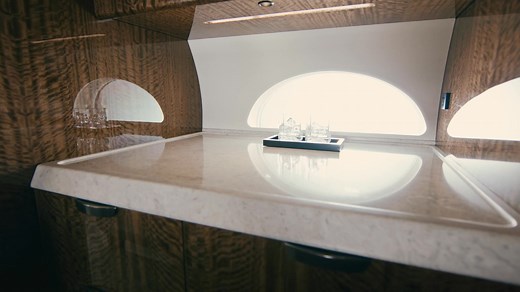 Explore the fully customizable #G700 cabin with Gulfstream's director of interior design, including the all-new ultragalley and grand suite with shower. | Gulfstream Aerospace Corporation