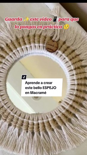 Crea un hermoso Espejo de Macramé fácilmente
