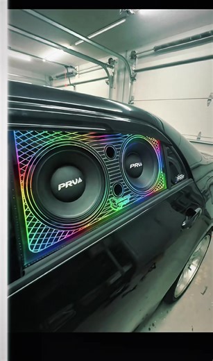 Window pods built with acrylic led engraved cover ! Prv midrange and sundown tweeters installed ##sundownaudio #prv #prvaudio @Dan Costa PRV Audio @PRV Audio