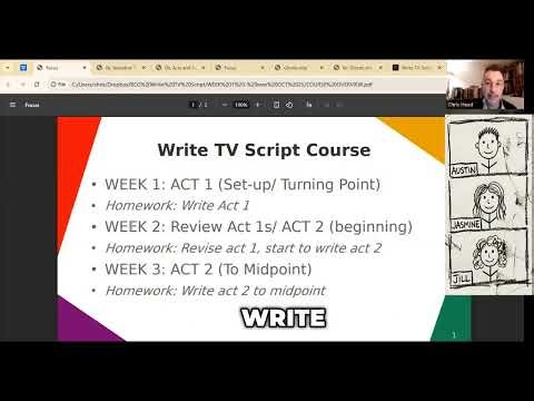 Write Your TV Script Course Overview