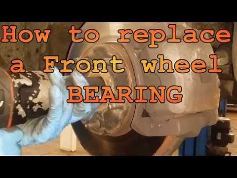 How to replace a front wheel bearing on TOYOTA RAV4