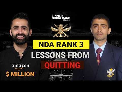 NDA Rank 3 to Big Tech : Why I left India's Toughest Academy | NDA Mindset Helped me make $ Million