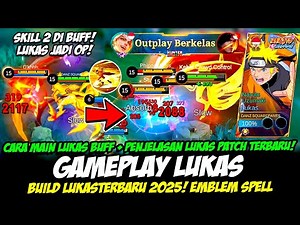 CARA MAIN LUKAS BUFF + TIPS LUKAS SEASON 39❗BUILD LUKAS TERBARU 2025❗GAMEPLAY LUKAS TOP GLOBAL