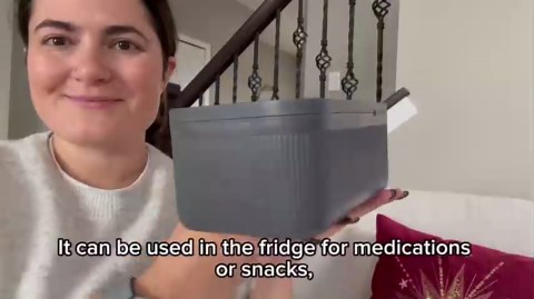 Small Lock box for phone, Lockable Storage Box with Combination Code,Medication Lock Box,Medicine Safe,Food,Home,Refrigerator,Office,Gift