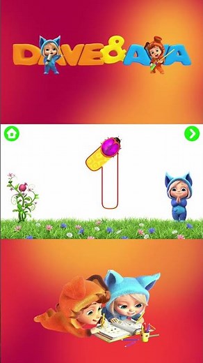 Dave and Ava 123 | Learn numbers and counting | Fun Math Game #shorts