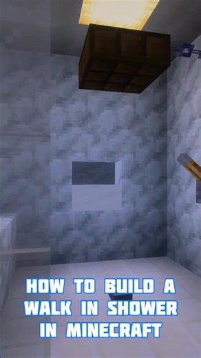 How To Build A Walk In Shower In Minecraft🚿