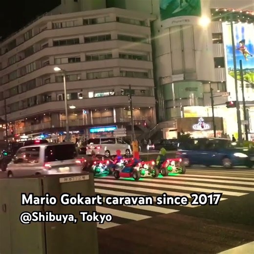 Mario GoKart caravan at Shibuya Tokyo #japan #mario #mariokart #shibuya #เที่ยว #travel #travelvlog