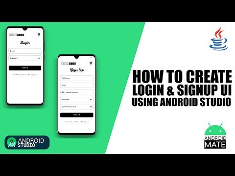 CREATE Amazing Login and Sign Up Pages with Android Studio