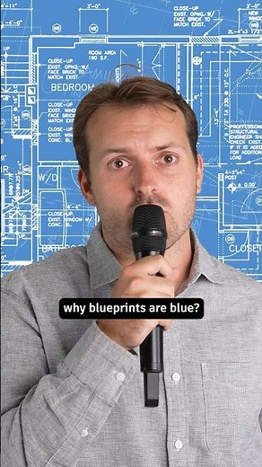 Why blueprints are blue. 🤔