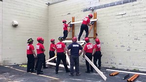 Heavy Rescue Co. working with trainer on shoring & stabilizing techniques. Have a plan, know your tools. #NatlPrep #NatlPrepMonth #September | Portland Maine Fire Department