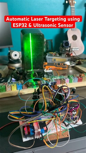 ESP32 Tracks the Center of Targets with a Laser