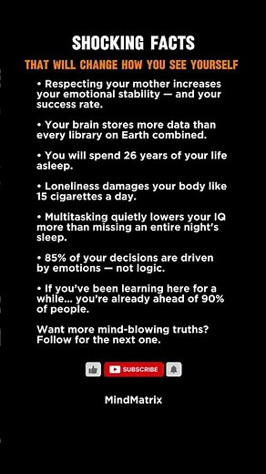 8 Shocking Facts That Will Change How You See Yourself (Dark Psychology)...