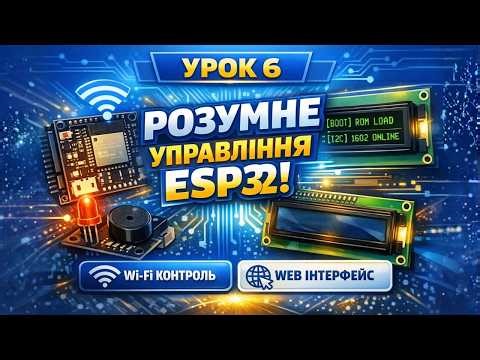 ESP32 Урок 6 🚀 КЕРУЙ З ТЕЛЕФОНА! Wi-Fi Web Server + LCD + Hacker Boot (MicroPython)