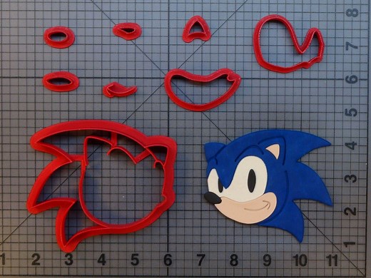Sonic the Hedgehog 266-B894 Cookie Cutter Set