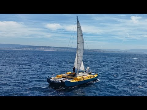 Getting Very Comfortable Solo Sailing My Big Catamaran