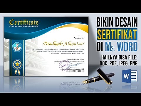 Create a Certificate of Appreciation Design in Word