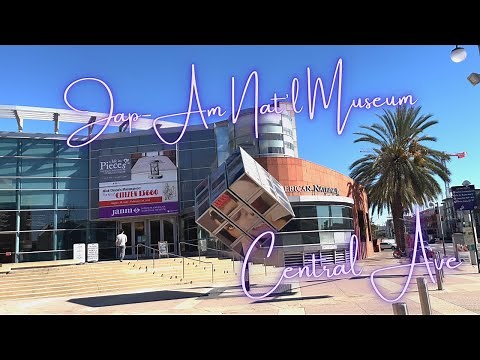 Japanese American National Museum in Downtown Los Angeles (Central Avenue) [4K]