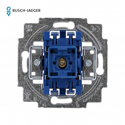 Busch-Jaeger 2020 USGL Wipptaster-Einsatz Einzeltaster 1-poliger Taster mit N Glimmlampe/orange 1 Schließer 10 A 2CKA001413A0533