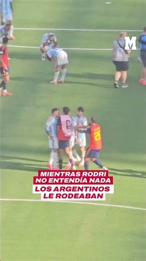 Rodri, un señor ante las provocaciones y la agresión de Nahuel Molina que dio paso a la gran tángana