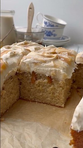 MOIST Salted Caramel Latte Cake – Made Vegan!