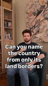 Can I identify the country from a map of its borders? #shorts