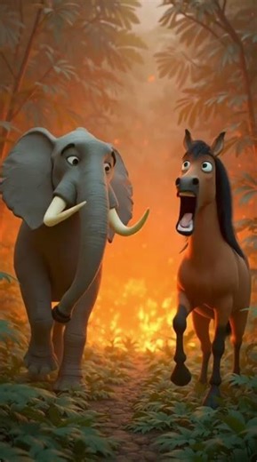 hathi ki taqat aur ghode ki teji | hathi aur ghode ki kahani