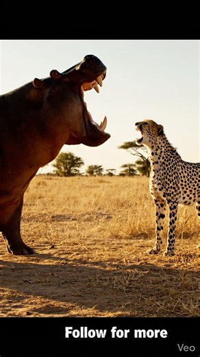 Cheetah Attacks Hippo — What Happens Next Is Unbelievable