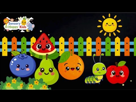 Calm Fruit Sensory 🌈🍎 | A Soothing Sensory Video for Happy Kids