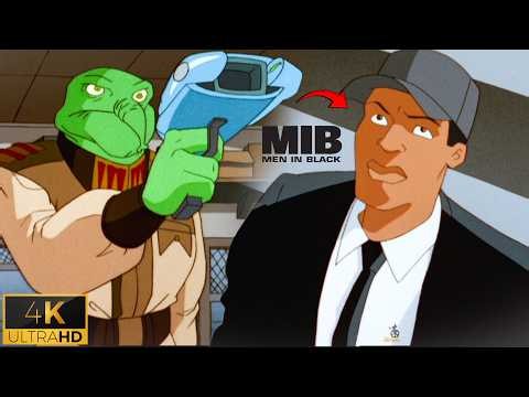 Agent J vs Green Alien Hunter | Men in Black: The Series Full Fight Scene | 4K
