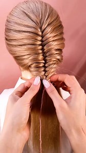 160K views · 1.1K reactions | Doing false fishtail braid using yarn  | MetDaan Tips | Facebook