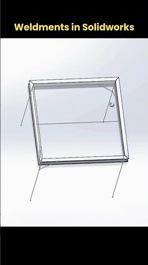 Weldments in Solidworks #solidworks #shorts