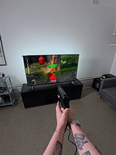 playing Grand Shooter on the Retro Shooter console #lightguns #gaming #retroshooter #retrogaming #grandshooter