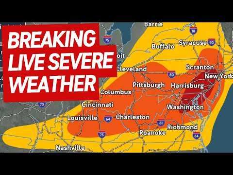 LIVE: Severe Weather Outbreak Coverage With Storm Chasers - Northeast July 21