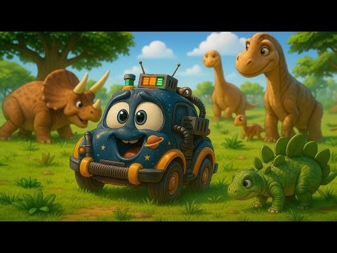 DINIGYEREK - Időutazó kisautó 🕒🦖 | Vidám gyerekdal az időutazásról