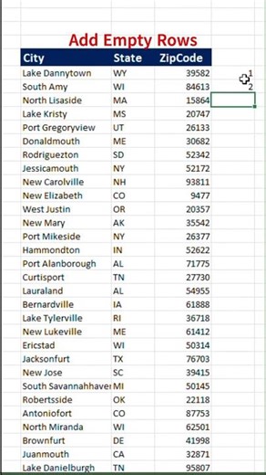 “Excel Trick: Add Blank Row After Every Row (Easy Method)”