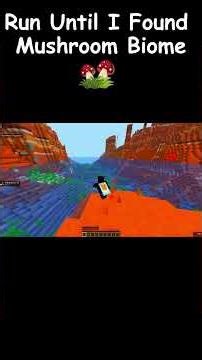 “10,000 Blocks Later… I “I Finally Found the RAREST Biome in Minecraft! ” 🍄😳#minecraftviral #gaming