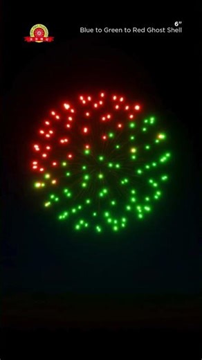 FWsim Shell | Blue to Green to Red Ghost Shell (6")