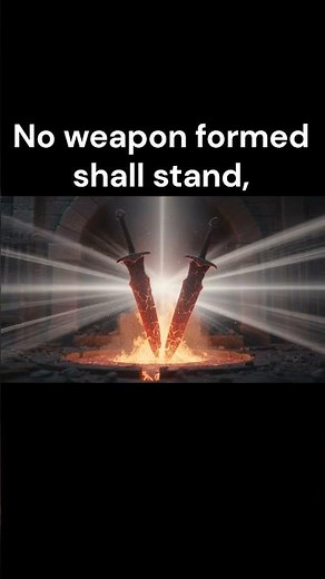 Chorus of “No Weapon Shall Prevail — Powerful Christian Battle Cry | Isaiah 54:17 | ”